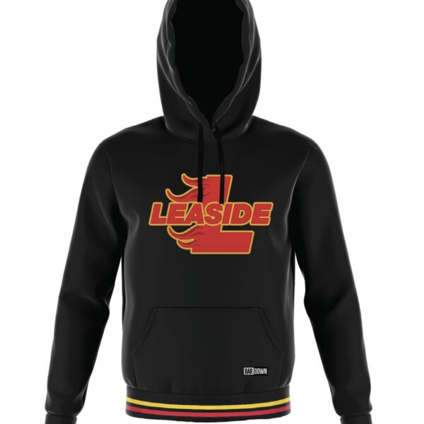 Leaside Flames Cuff Colored Hoodie - Youth Thumbnail