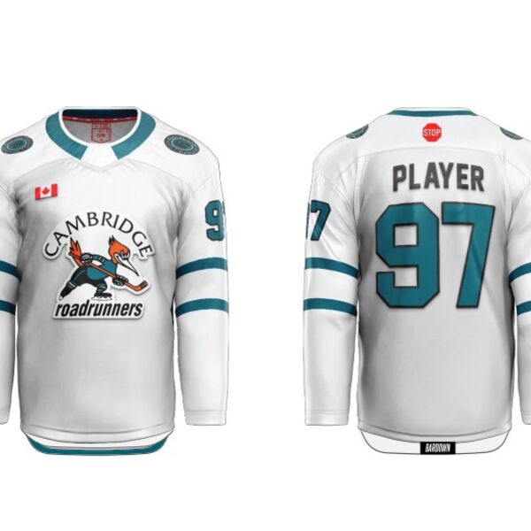 Cambdridge Roadrunners Cut and Sew Hockey Jersey - Youth  Thumbnail