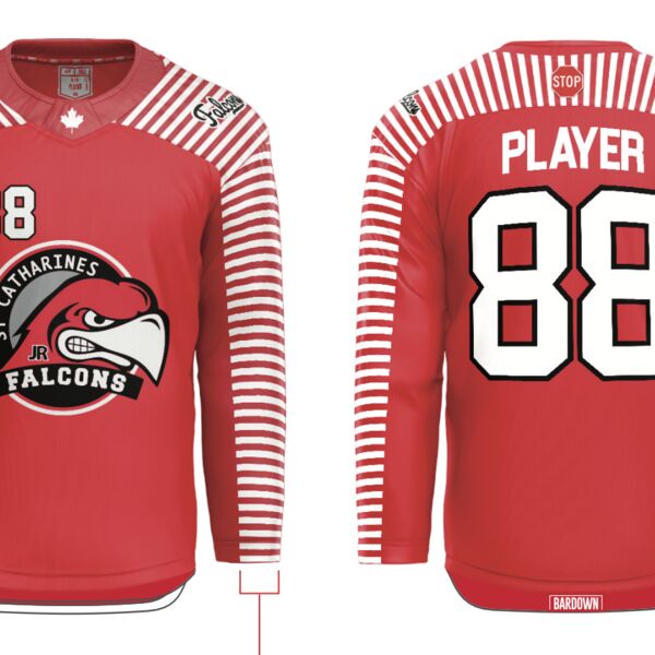 Garden City Falcons Sublimated Hockey Jersey Thumbnail