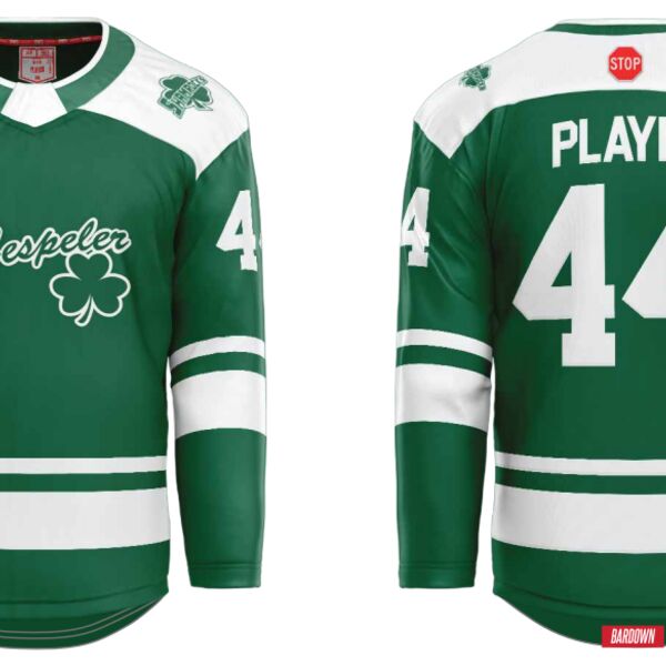 Hespeler Shamrocks Green Hybrid Jersey - Adult Thumbnail