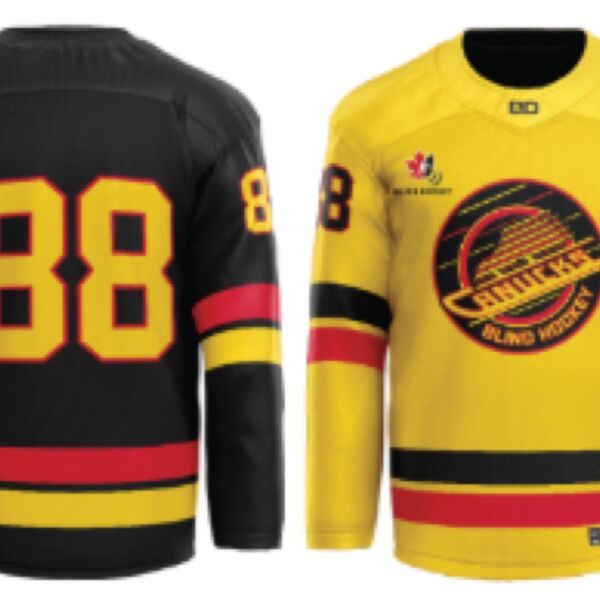 Canadian Blind Hockey Reversible Sublimated Hockey Jersey Youth 3 Thumbnail