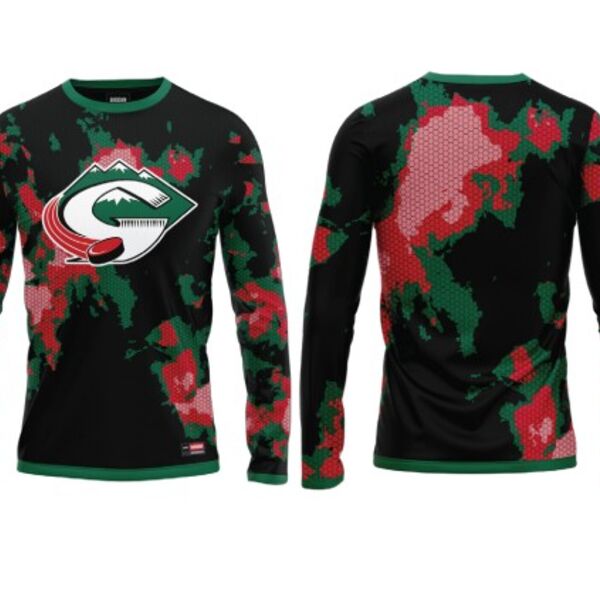 Pinedale Glaciers Hockey Sublimated  Long Sleeve - Youth  Thumbnail