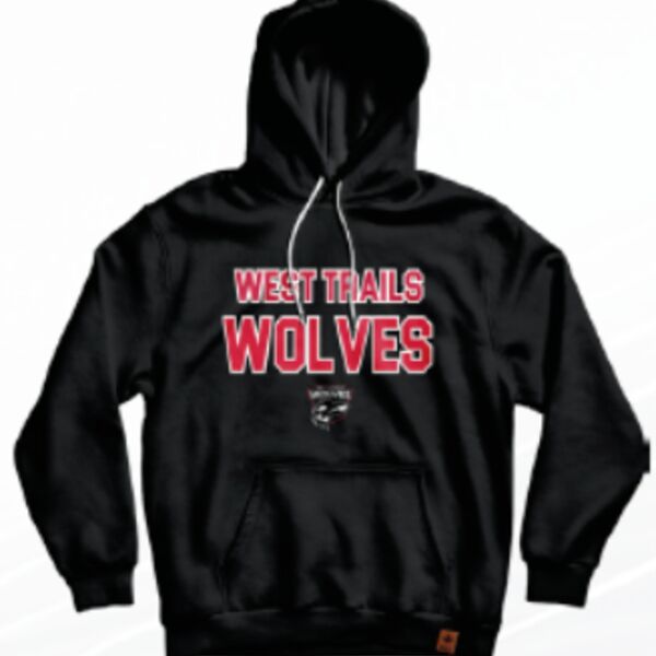 Trailswest Wolves Classic Hoodie -Black Thumbnail