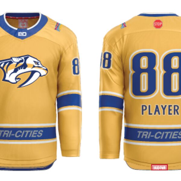 Tri Cities Female Ice Hockey Sublimated Hockey Jersey - Youth Thumbnail