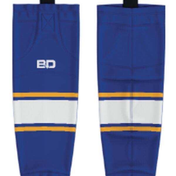 Tri Cities Female Ice Hockey Sublimated Hockey Socks - Blue - Youth Thumbnail