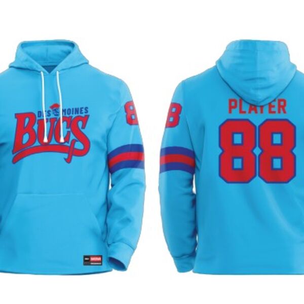 Des Moines Jr Bucs Sublimated Hoodie 2.0 - Youth Thumbnail