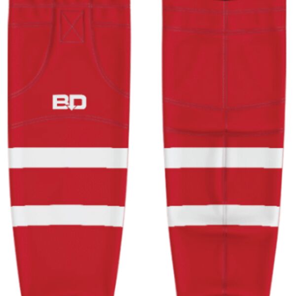 Ridge Meadows Rustlers Rep Cut & Sew Hockey Socks (A) Thumbnail