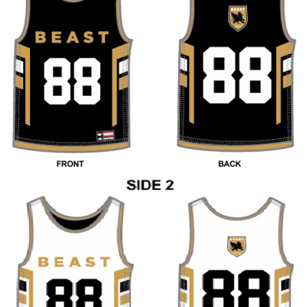 Beast Athletics Men's Lacrosse Reversible Pinnie - Adult Thumbnail