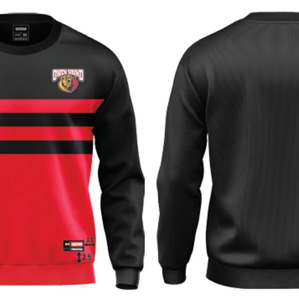 Owen Sound Attack Sublimated Crewneck - Adult Thumbnail