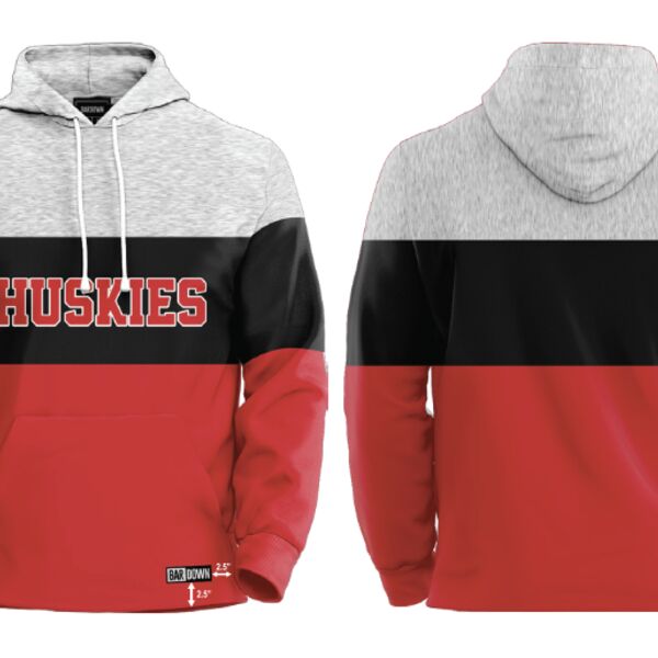 Hamilton Huskies Tri Colour Block Hoodie - Youth Thumbnail