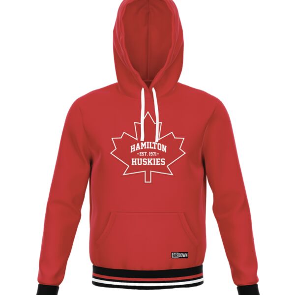 Hamilton Huskies Cuff Colored Hoodie - Youth Thumbnail