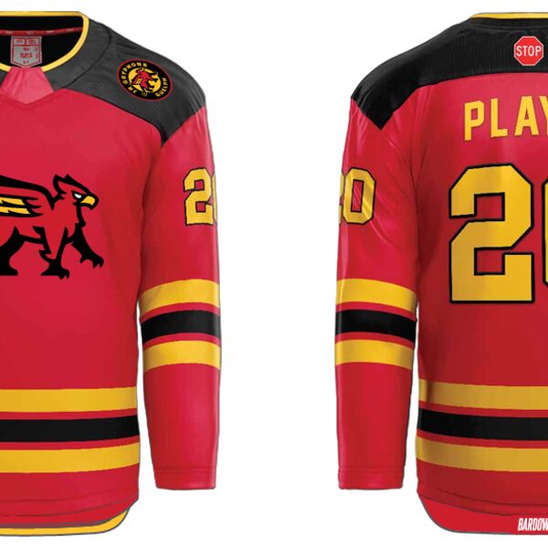 Guelph Gryphons Cut & Sew Hockey Jersey - Third Thumbnail