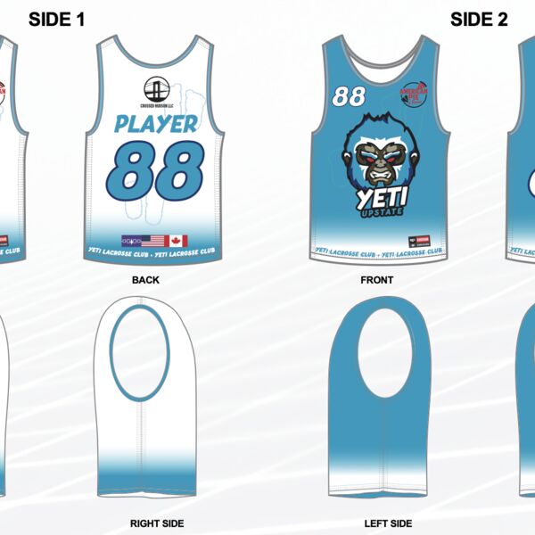 Jr Yeti Mens Lacrosse Reversible Pinnie Thumbnail