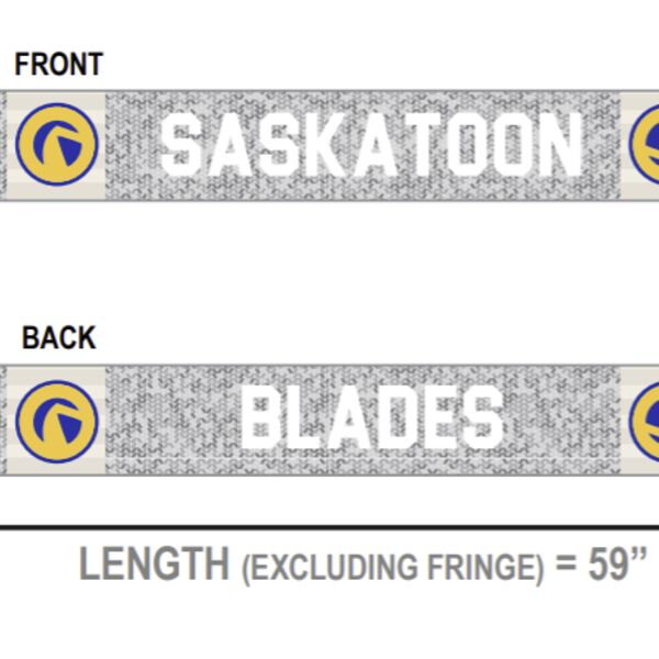 SASKATOON BLADES - SNOW PEPPER-SCARF Thumbnail